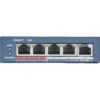 DS-3E0105P-EM Hiksion 5 Port Poe Switch Front View Front view of a Hikvision DS-3E0105P-EM 5-port Poe switch
