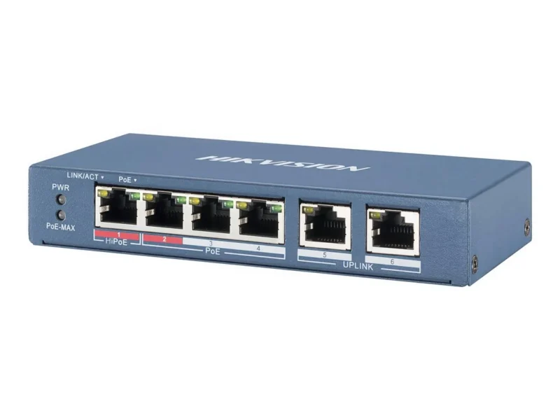 DS-3E0106P-EM Hiksion 6 Port Poe Switch Hikvision DS-3E0106P-EM 6-port Poe switch