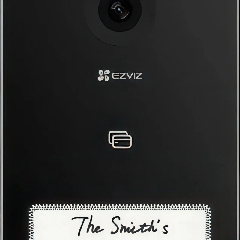 Front view of an EZVIZ HP7 2K smart video doorphone unit