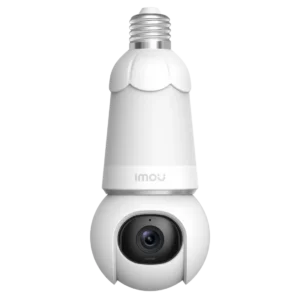 Front view of an Imou Bulb Cam 3MP Night Vision wifi indoor security camera
