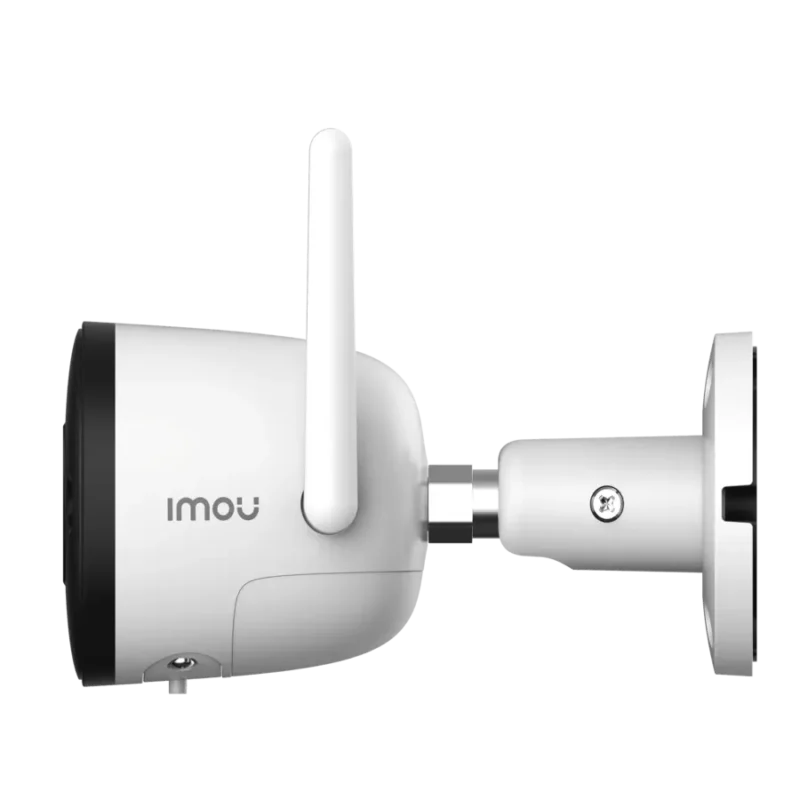 2nd Side View of an Imou Bullet 2E 3MP Night Vsion Outdoor Wifi Camera