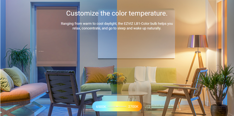 EZVIZ LB1-Color Dimmable Wi-Fi LED Bulb