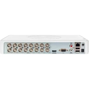 Back view of a Hikvision iDS-7116-HQHI-M1S 16-channel DVR